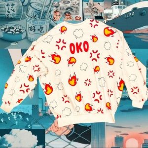 Fire Sweatshirt Straight From Tokyo